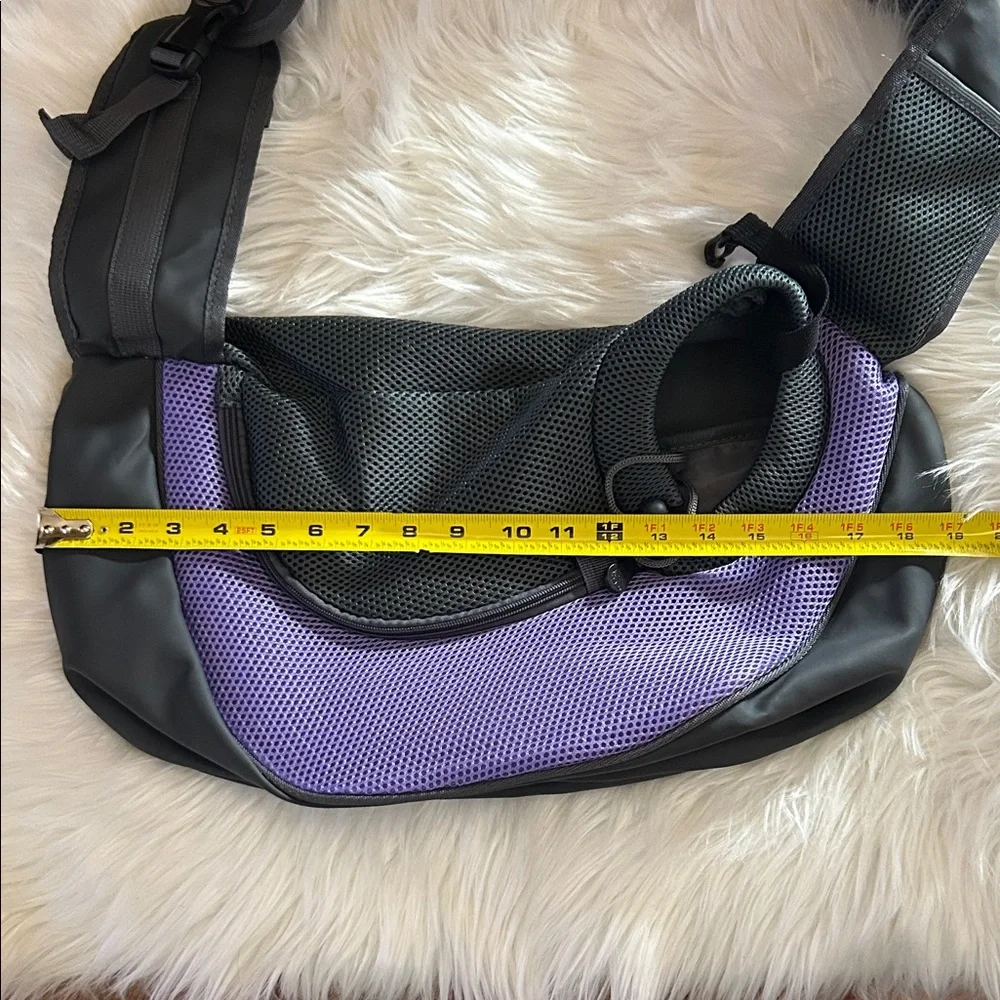New Purple and Gray Dog Carrier.